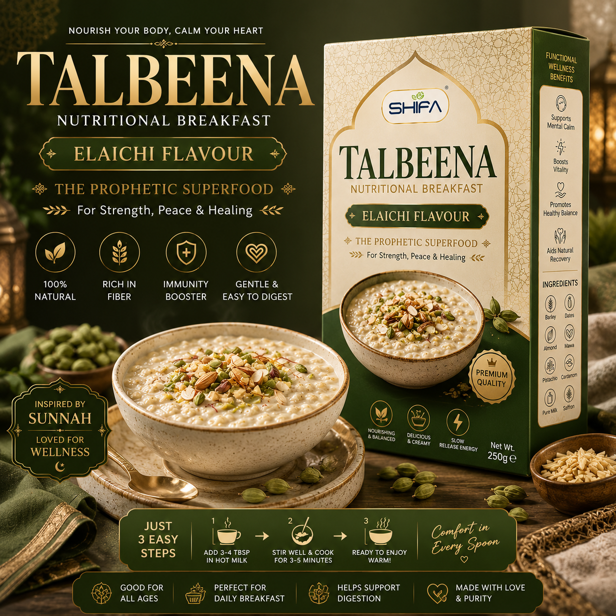 Talbeena — Elaichi (Cardamom)